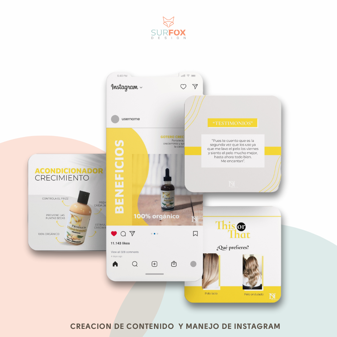 Manejo de Instagram Plan Emprende (MENSUAL)